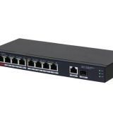 Switch|DAHUA|PFS3110-8ET1GT1GF-96|Desktop/pedestal|8x10Base-T / 100Base-TX|1x10Base-T / 100Base-TX / 1000Base-T|2x1000Base-T|PoE ports 8|96 Watts|DH-PFS3110-8ET1GT1GF-96