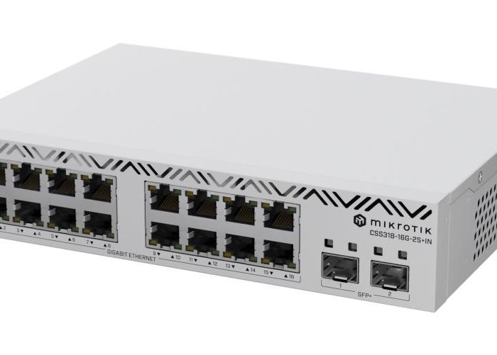 Switch|MIKROTIK|16x10Base-T / 100Base-TX / 1000Base-T|CSS318-16G-2S+IN