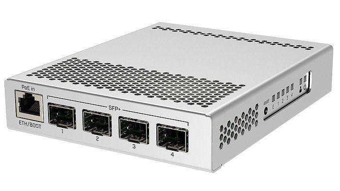 Switch|MIKROTIK|1x10Base-T / 100Base-TX / 1000Base-T|4xSFP+|PoE ports 1|CRS305-1G-4S+IN