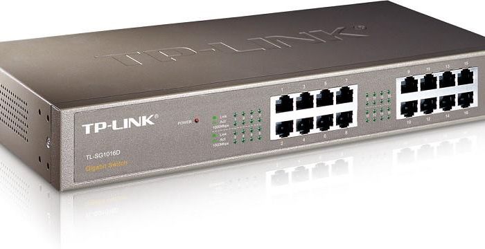 Switch|TP-LINK|16x10Base-T / 100Base-TX / 1000Base-T|TL-SG1016D