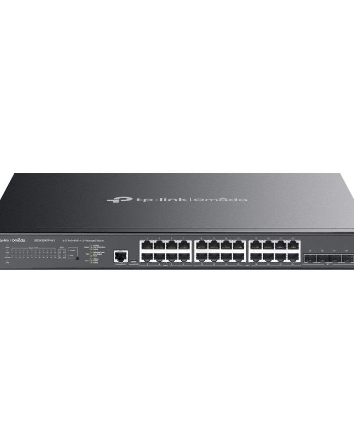 Switch|TP-LINK|Omada|SG3428XPP-M2|Desktop/pedestal|Rack|24×2.5GbE|4xSFP+|1xConsole|1|PoE+ ports 16|500 Watts|SG3428XPP-M2