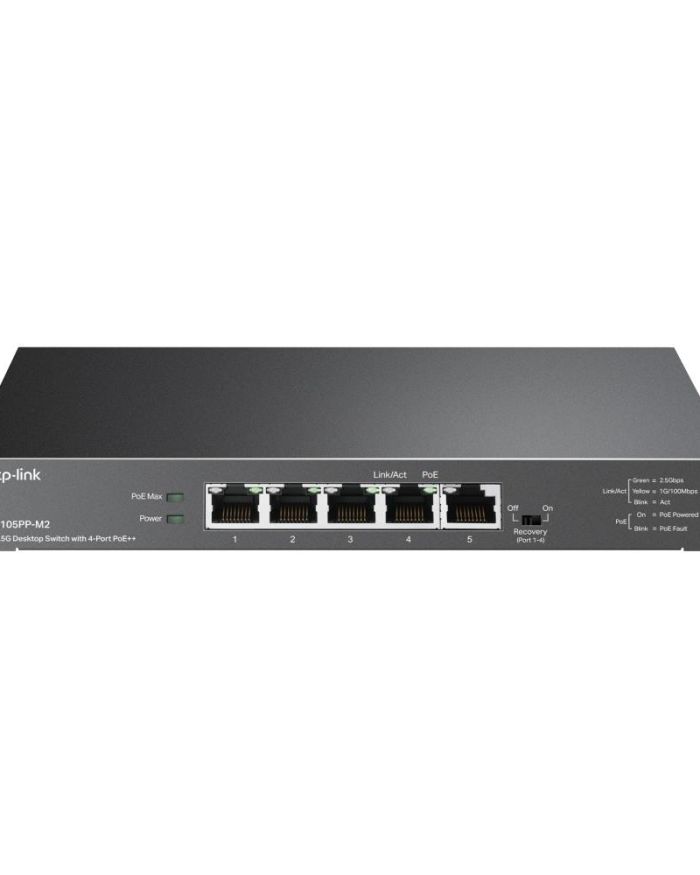 Switch|TP-LINK|TL-SG105PP-M2|Desktop/pedestal|5×2.5GbE|TL-SG105PP-M2