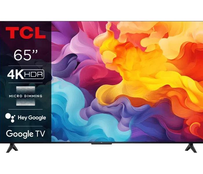 TV Set|TCL|65″|4K/Smart|3840×2160|Wireless LAN|Bluetooth|Google TV|65V6B