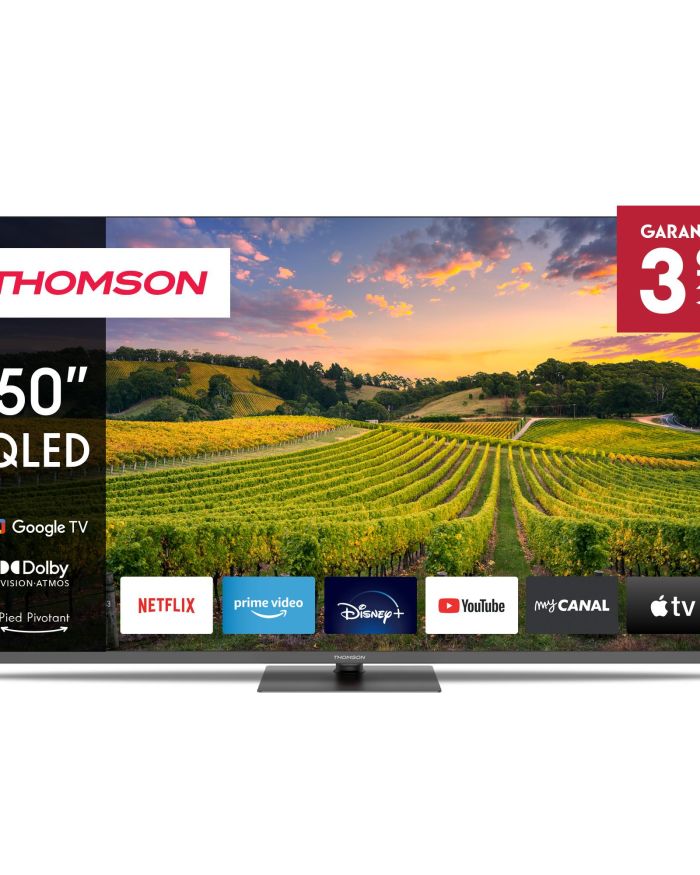 TV Set|THOMSON|50″|4K/Smart|QLED|3840×2160|Bluetooth|Google TV|50QG5C14