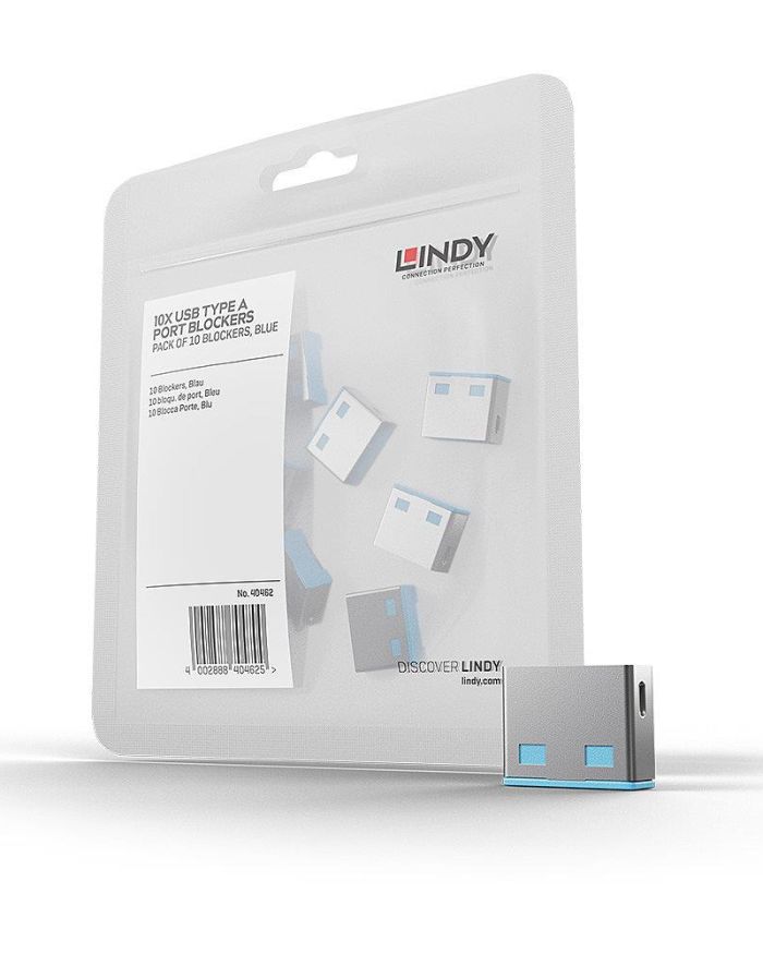 USB PORT BLOCKER 10PACK/BLUE 40462 LINDY