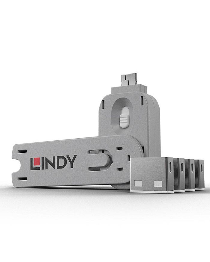 USB PORT BLOCKER 4PACK/WHITE 40454 LINDY