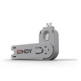 USB PORT BLOCKER KEY/WHITE 40624 LINDY