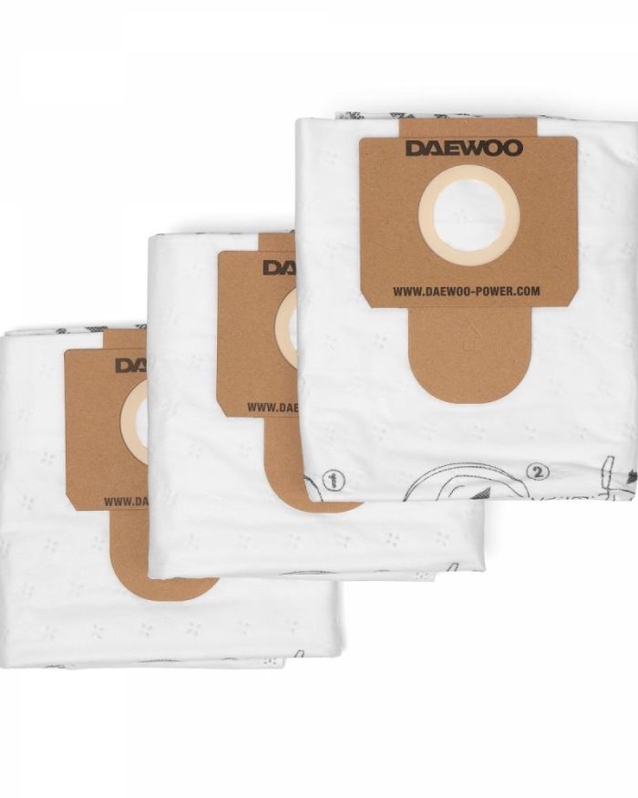 Vacuum Cleaner Accessory|DAEWOO|Textile Dust Bag 3pcs|For DAVC2514S/ DAVC2516S/ DAVC2500SD/ DAVC2014S/ DAVC2014|DAVC25TB