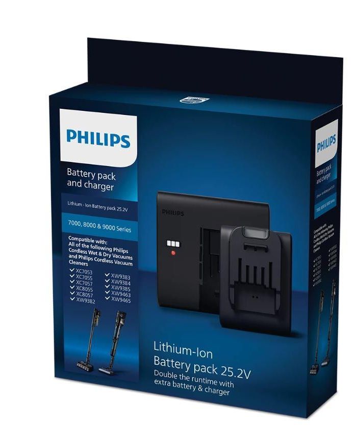 Vacuum Cleaner Accessory|PHILIPS|Battery and charger|Model XV1797/01|Black|For XC6552, XC6553, XC6557, XC7053, XC7055, XC7057, XC8053, XC8054, XC8055, XC8057, XW9382, XW9383, XW9384, XW9385, XW9463, XW9465|XV1797/01