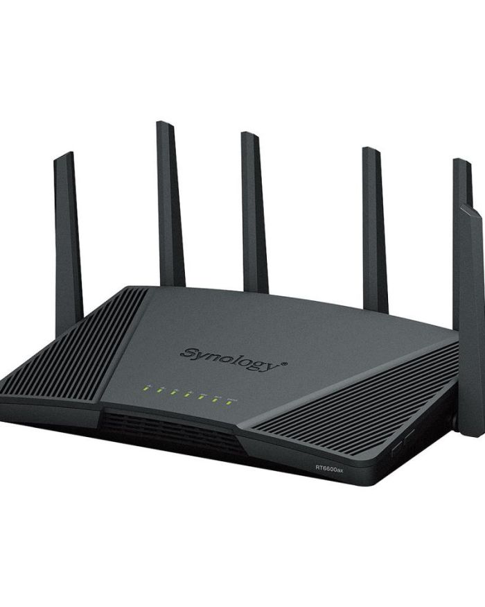 Wireless Router|SYNOLOGY|Wireless Router|2533 Mbps|IEEE 802.11a/b/g|IEEE 802.11n|IEEE 802.11ac|IEEE 802.11ax|USB 3.2|3×100/1000M|1×2.5GbE|LAN WAN ports 1|Number of antennas 6|RT6600AX