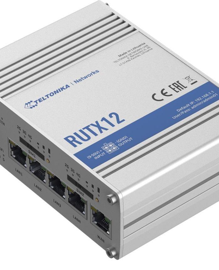 Wireless Router|TELTONIKA|Router|300 Mbps|Wi-Fi 5|USB 2.0|5×10/100/1000M|4G|RUTX12
