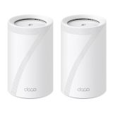 Wireless Router|TP-LINK|Wireless Access Point / Router|2-pack|9300 Mbps|Mesh|Wi-Fi 7|USB 3.0|4x2.5GbE|LAN  WAN ports 4|Number of antennas 4|DECOBE65(2-PACK)