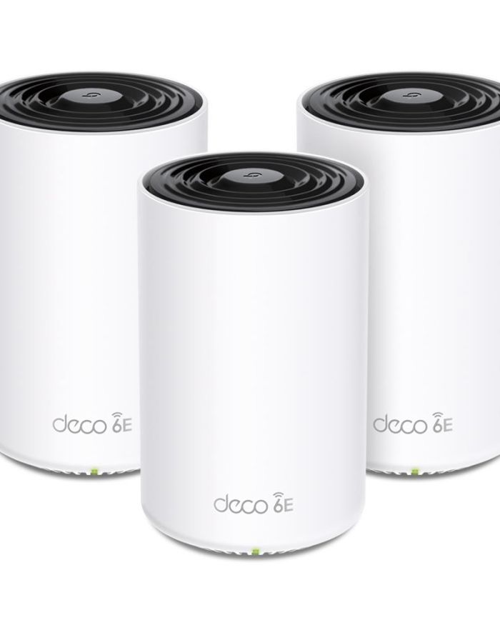 Wireless Router|TP-LINK|Wireless Access Point / Router|3-pack|5400 Mbps|Mesh|Wi-Fi 6e|3×10/100/1000M|Number of antennas 4|DECOXE75(3-PACK)
