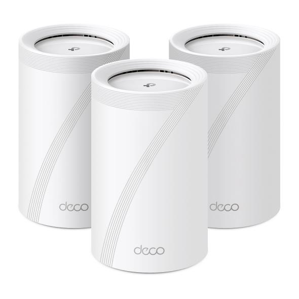 Wireless Router|TP-LINK|Wireless Access Point / Router|3-pack|9300 Mbps|Mesh|Wi-Fi 7|USB 3.0|4×2.5GbE|LAN WAN ports 4|Number of antennas 4|DECOBE65(3-PACK)